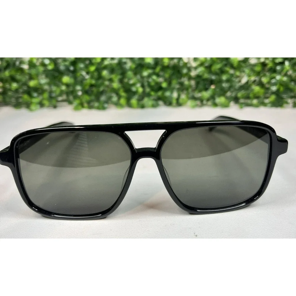 Yves Saint Laurent SL 176 001  Aviator Black Sunglasses 58mm Authentic PREOWNED